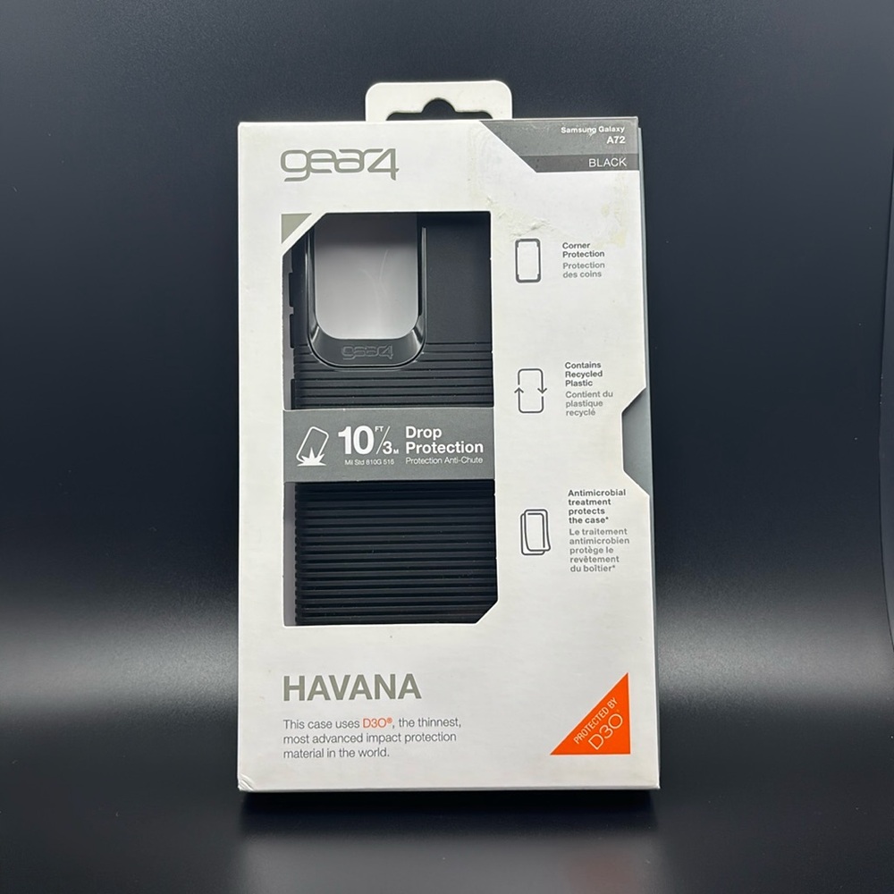 Gear4 Havana Case for Samsung Galaxy A72 - Black - New in Open Box